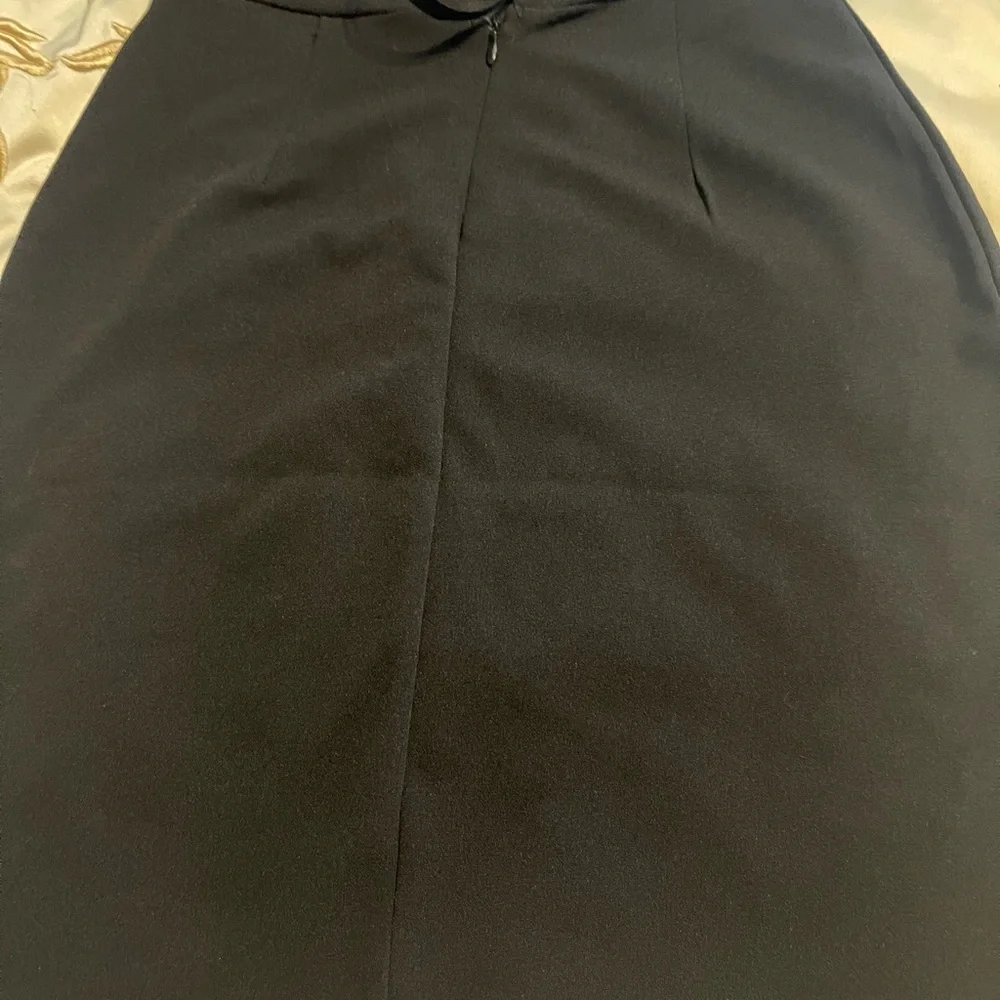 Haute Monde black cocktail dress w/ lace overlay S - Picture 6 of 14